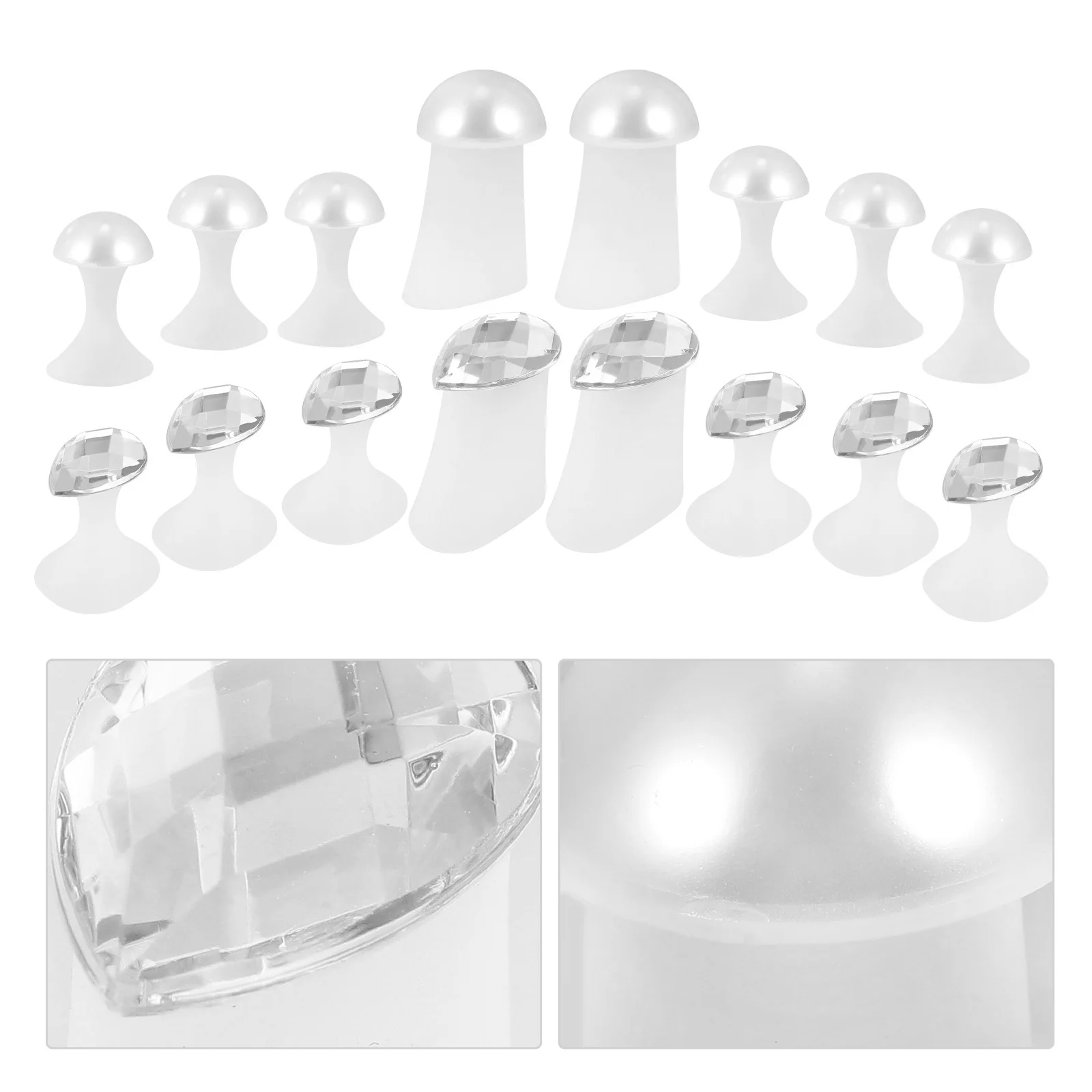 

2 set Silicone Toe Separators Soft Comfortable For Nail Art Pedicure Salon Use Foot Finger Separator Spacers Corrector