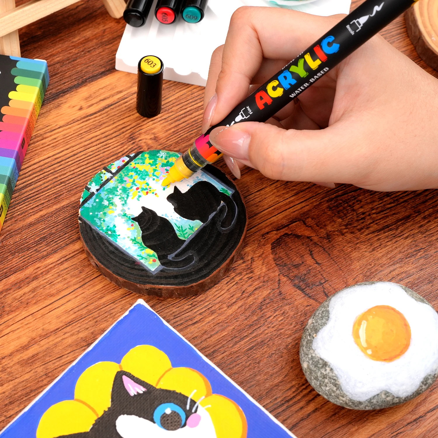 Dual-Tip Acrylic Marker Set, 1 - Art Craft Using Paper recension och pris
