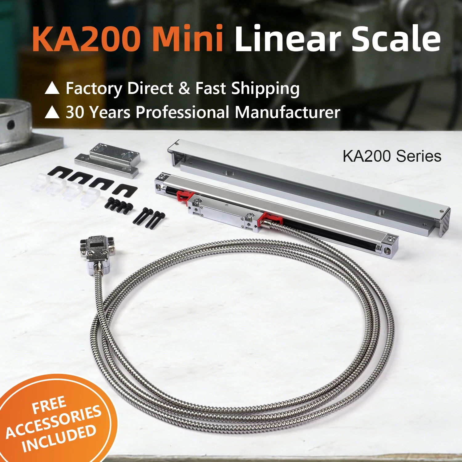 High Accuracy Linear Scale Linear Encoder Anti-wear Grating Measuring Ruler 3Y Warranty  Industrial Parts for Lathe Milling