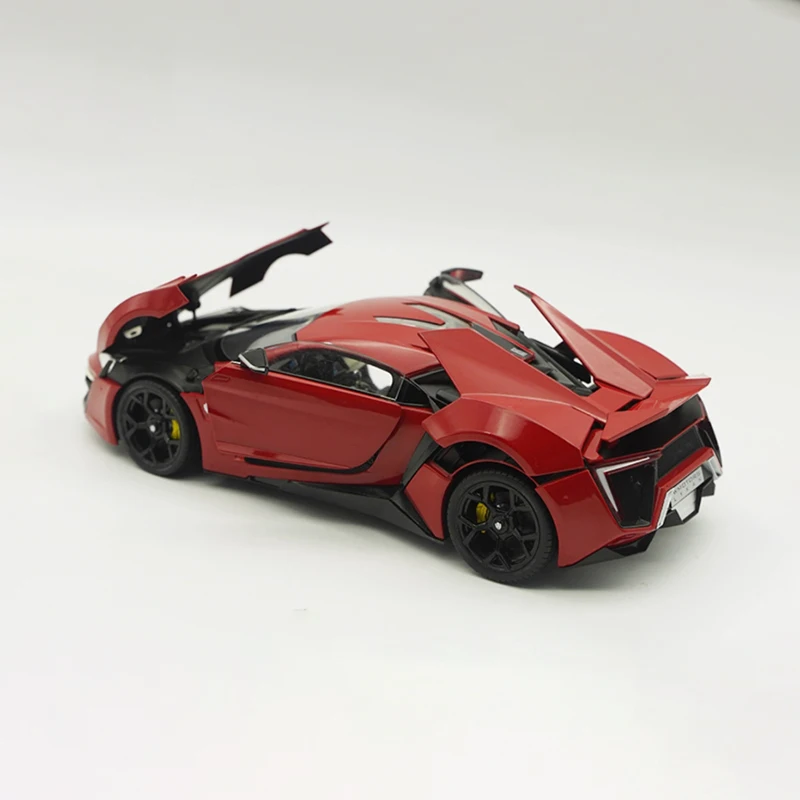 Diecast 1:18 Schaal AUTOCRAFT Lykan Legering Sportwagen Model Eindproduct Simulatie Speelgoed Collectie Gift Statisch Model Ornament