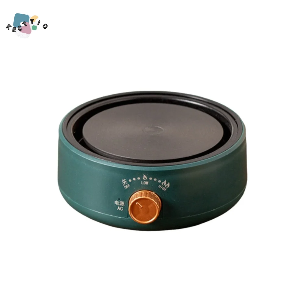 

Портативная электрическая плита с регулируемой температурой, универсальный круглый электрический подогреватель для чайника, бесшумный мини-чайник, подогреватель для кофейника мокко