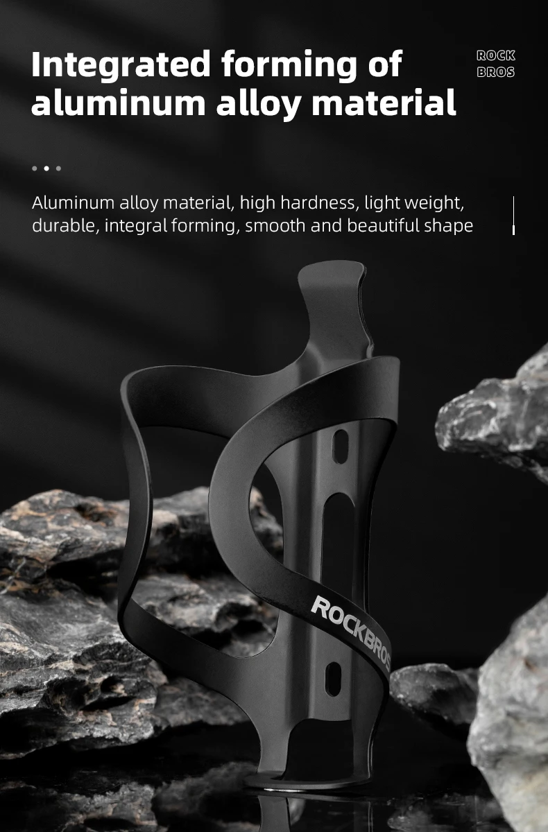 ROCKBROS Fahrrad-Flaschenhalter, ultraleicht, Fahrrad-Flaschenhalter, unterstützt leicht, einfache Installation, Rennrad-Zubehör – Detail 4