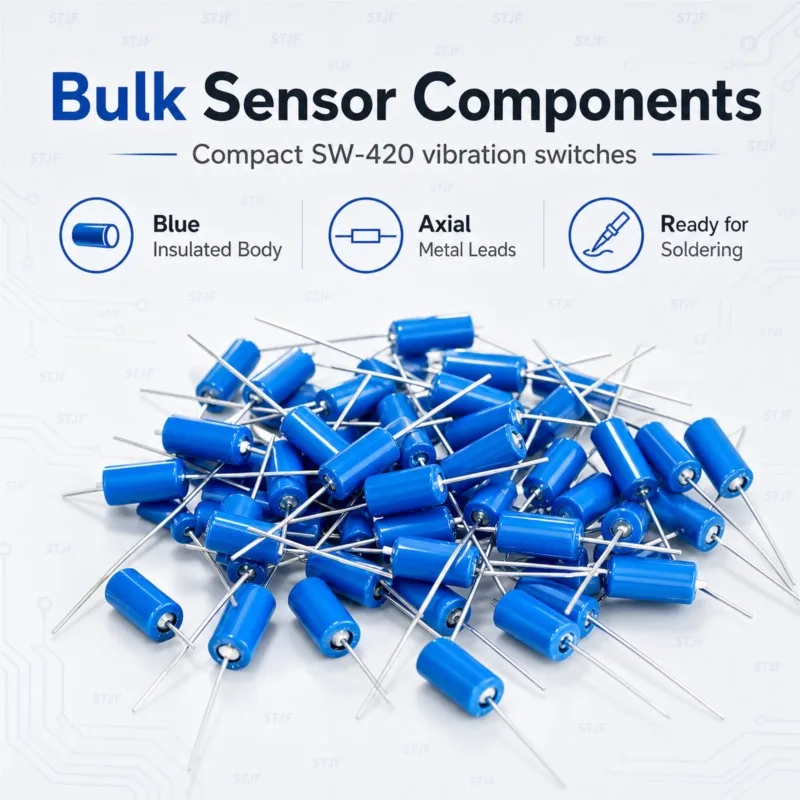 STJF 10PCS SW420 Blue Vibration Switch SW-420 Vibration Switch Vibration Sensor Ball Switch Shake