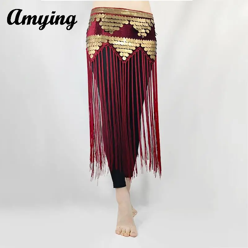 الرقص الشرقي شرابة وشاح الورك مثير مطرز التطريز شرابة الخصر وشاح جديد الرقص الشرقي بدلة تدريب الخصر وشاح تنورة رقص