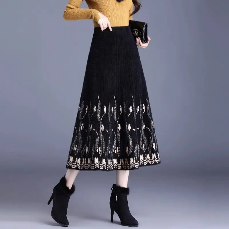 

Spring Autumn New Fashion Elastic Waist Printing Women's Clothing Casual All-match Korean Trend Temperament Lace Simplicity Tops