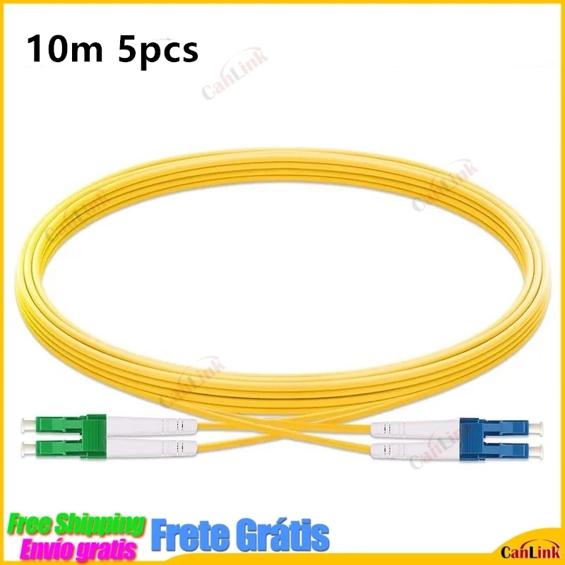 5 Teile/los LC/APC Zu LC/UPC Single mode Duplex Optische Faser Patchkabel Kabel Dual Core, 3,0mm,9/125 1m 2m 3m 5m 10m 15m