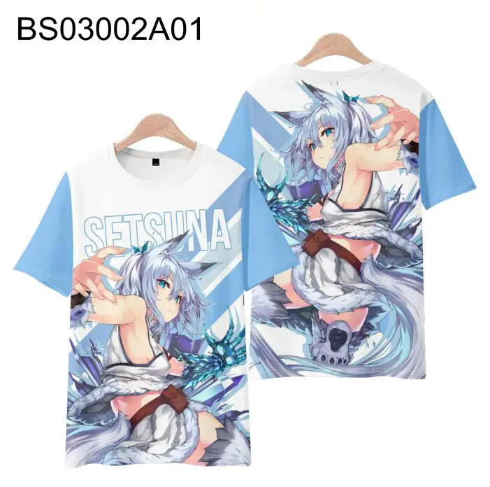 

Redo of Healer 3D Printing T-shirt Summer Fashion Round Neck Short Sleeve Popular Japanese Anime Streetwear