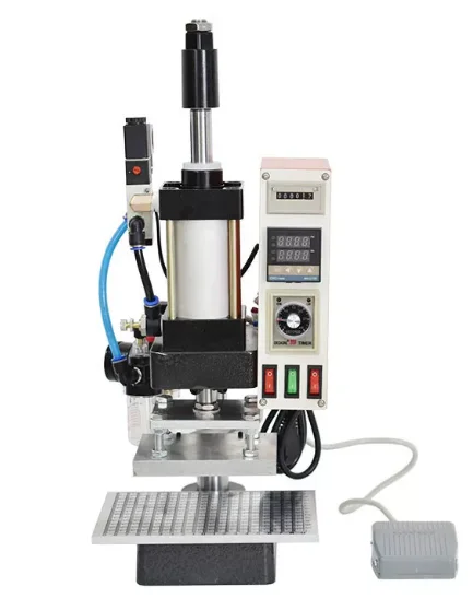 Hot Sale Factory Semi-Automatic Pneumatic Heating Hot Stamping Machine for Leather Embossing Industrial Machinery
