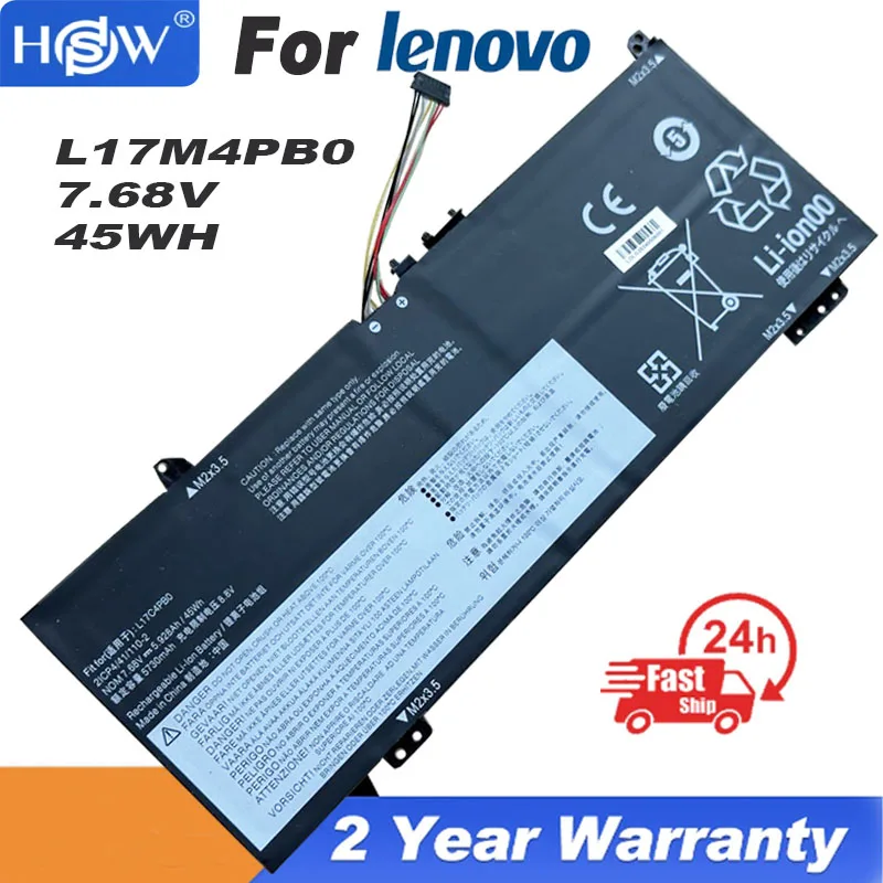 L17C4PB0 Battery For Lenovo IdeaPad 530s-14IKB 530s-15IKB 530s-15 L17M4PB0 Xiaoxin Air 14ARR 14IKBR L17C4PB2 Laptop 45Wh