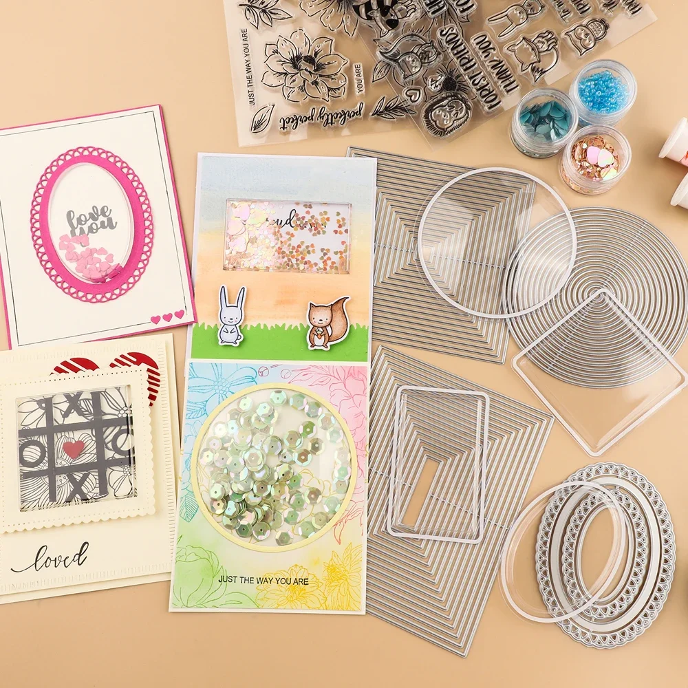 3D Dimensional Shaker Domes For Adding Dimensions to Shaker Cards Plastic Puffy Shaker Covers scrapbooking supplies