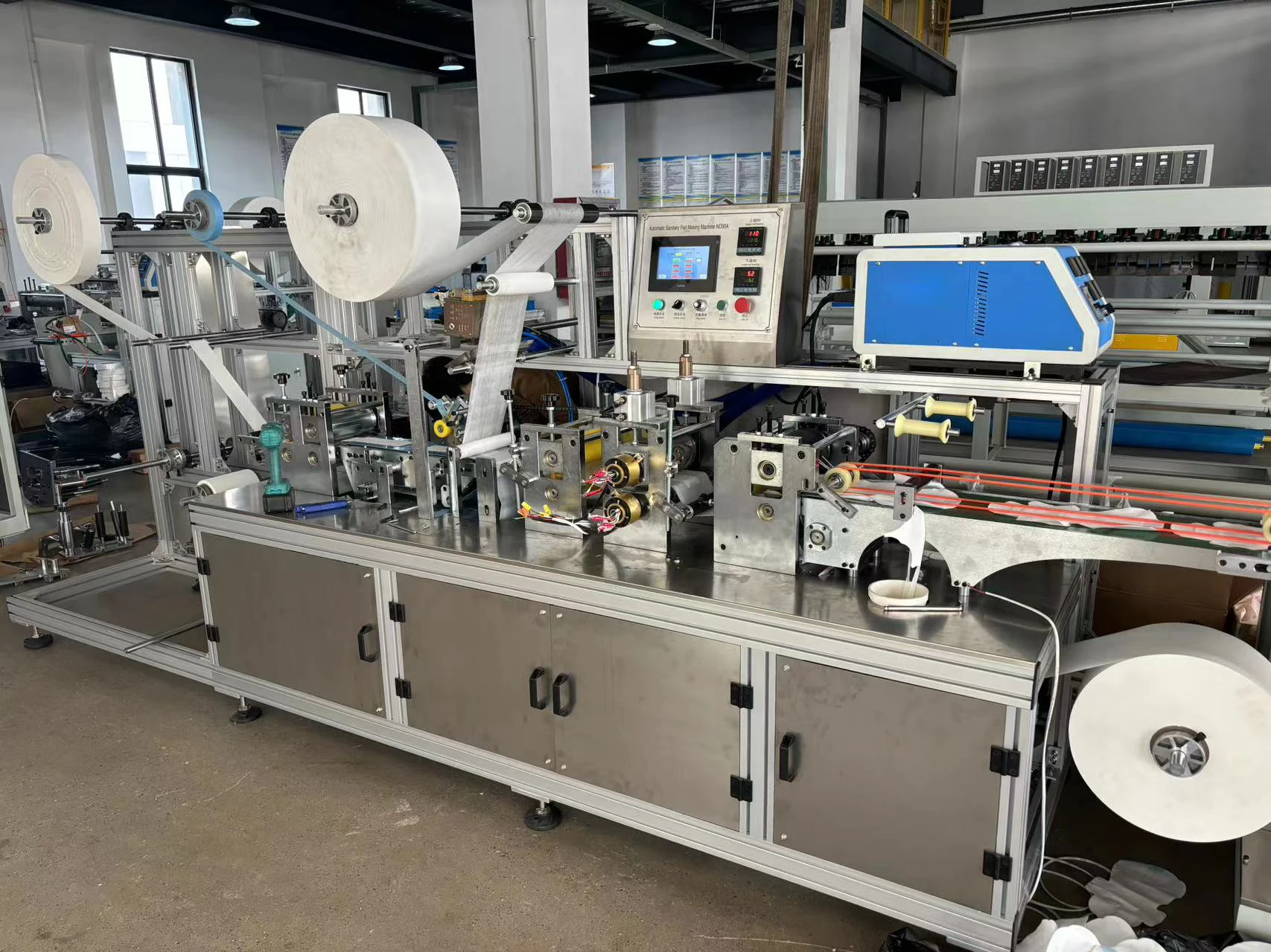 중국 자동 판매 여성용 생리대 팬티 제조기 여성용 생리대 제조기