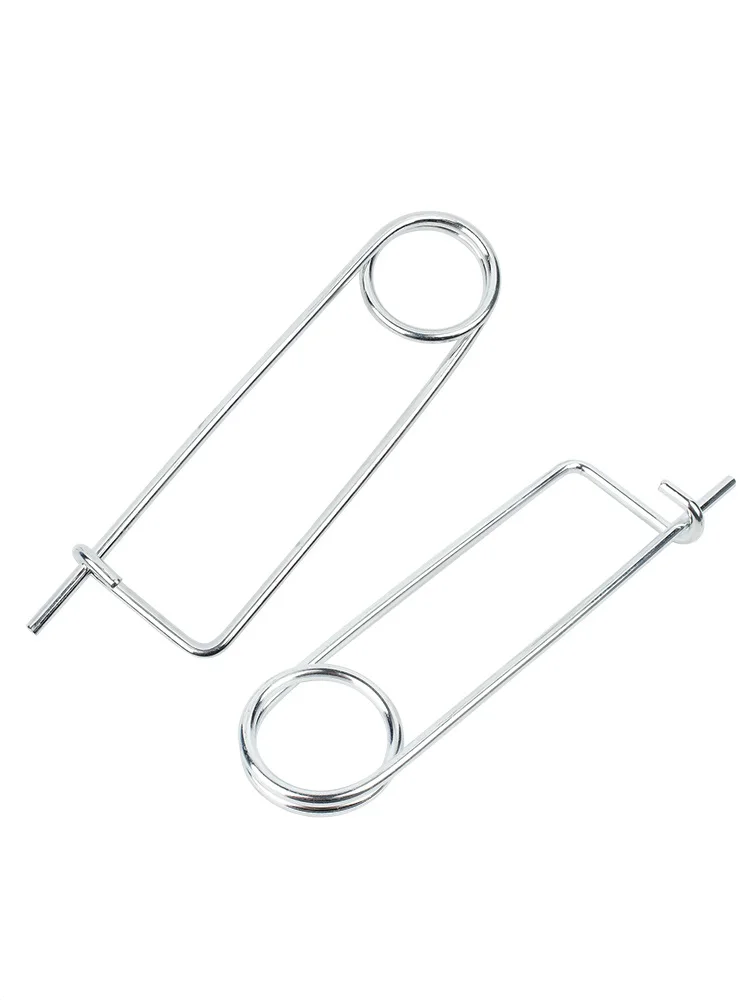 หมุดสปริงเหล็กชุบสังกะสีรูปเข็มกลัด สำหรับยึดติดในฟาร์ม สวน และสนามหญ้า