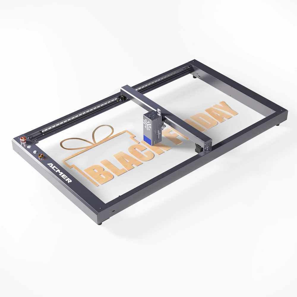 ACMER P2 33W 레이저 조각 영역 확장, 대형 CNC 금속 레이저 타각기, P2 10W 20W 33W, 420x800mm 