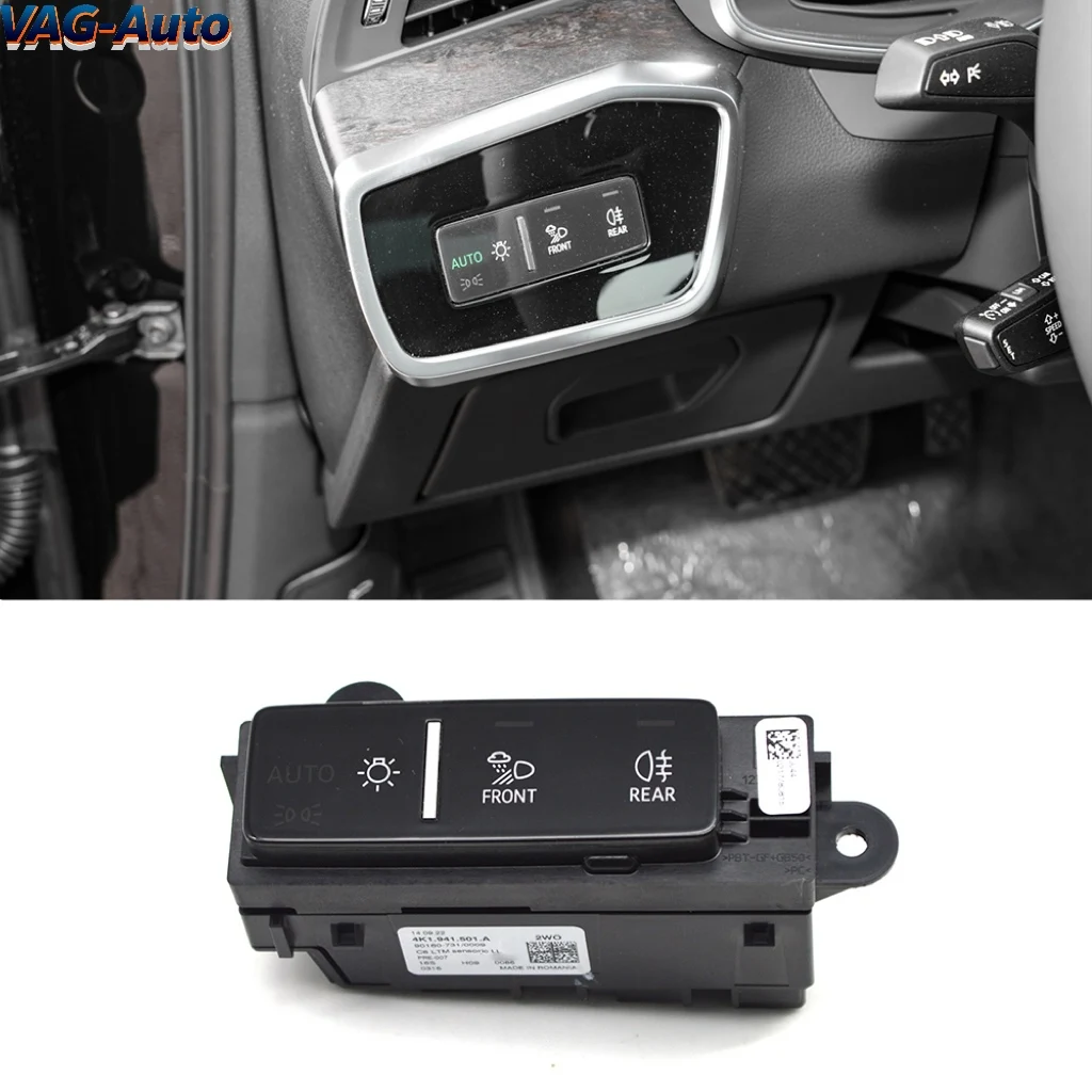 Für Audi Innenraumteil Autoscheinwerfer-Steuerschalter Scheinwerferknopf Lampenschalter passend für A6 C8 A7 C8 Q7 Q8 A3 8Y 4K1 941 501 / 501A – Detail 1