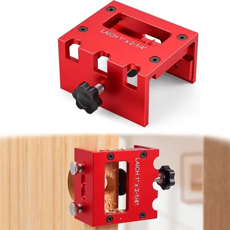 ABZV-For Router,Door Latch And Strike Plate Mortise Tool Set- Door Latch Jig For 1-3/8