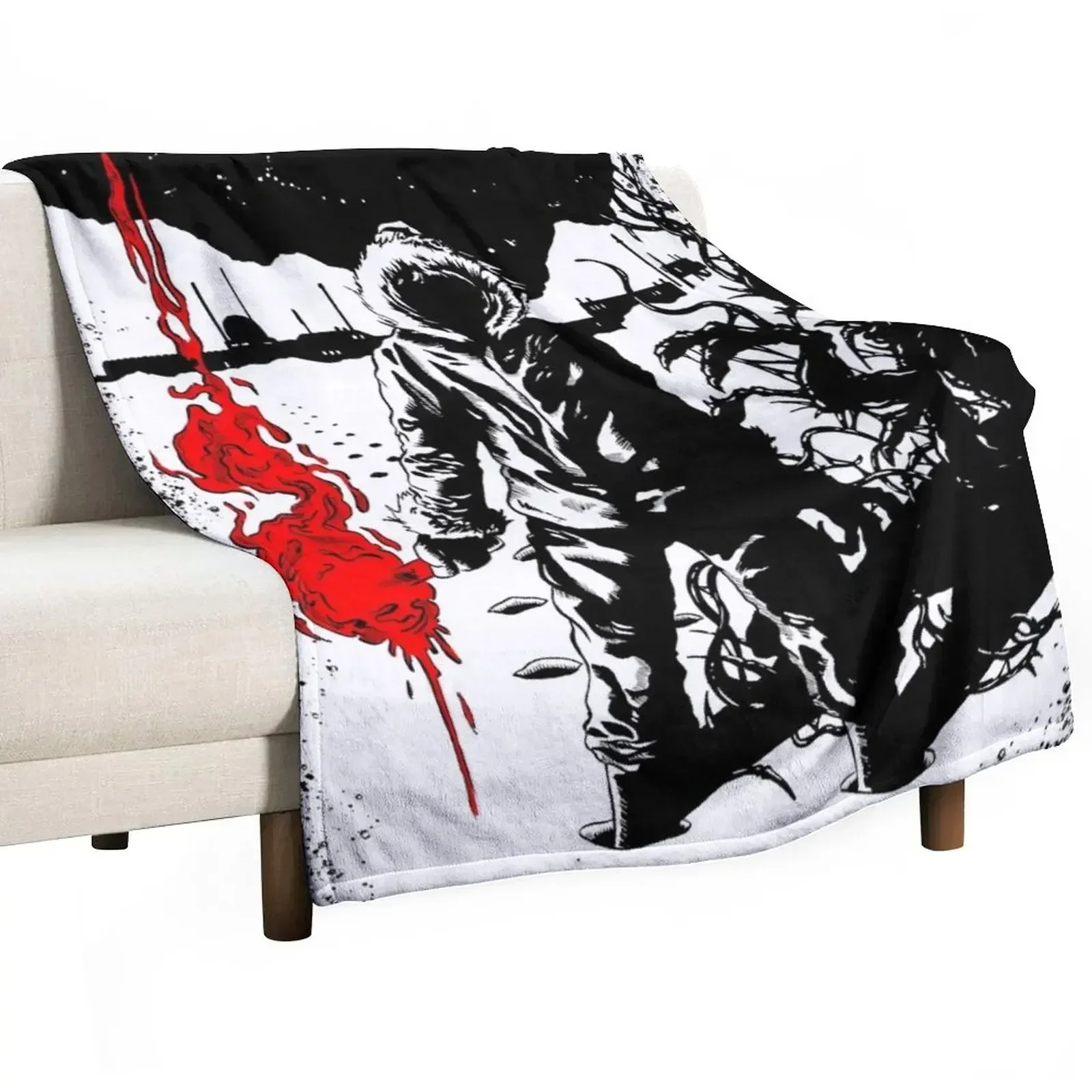 The Thing flare Throw Blanket Retros Decoratives Decorative Beds for winter Blankets