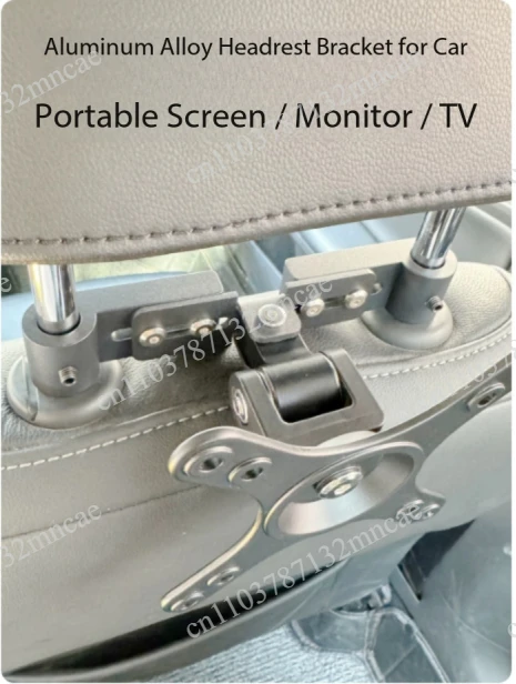 Car Headrest Car Monitor Stand Aluminum Alloy Vesa Rear Car Portable Screen Flat Screen for Common Purpose