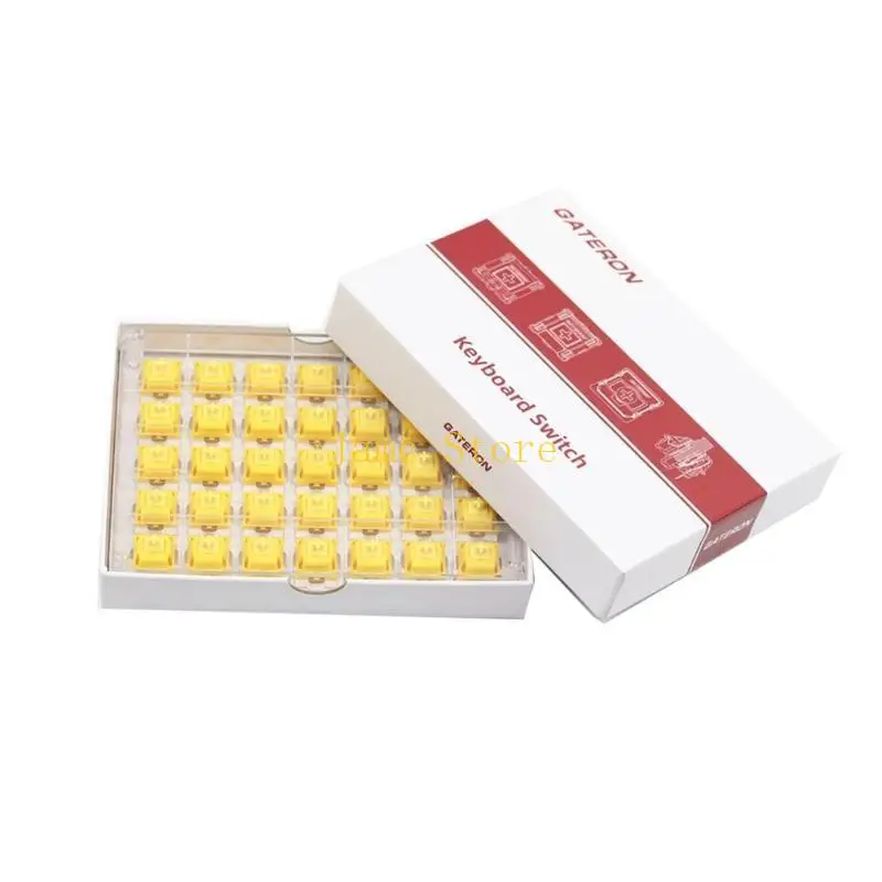 

LX0B 35Pcs CAP Switch Milky Gold Switchfor Mechanical Keyboard Switch