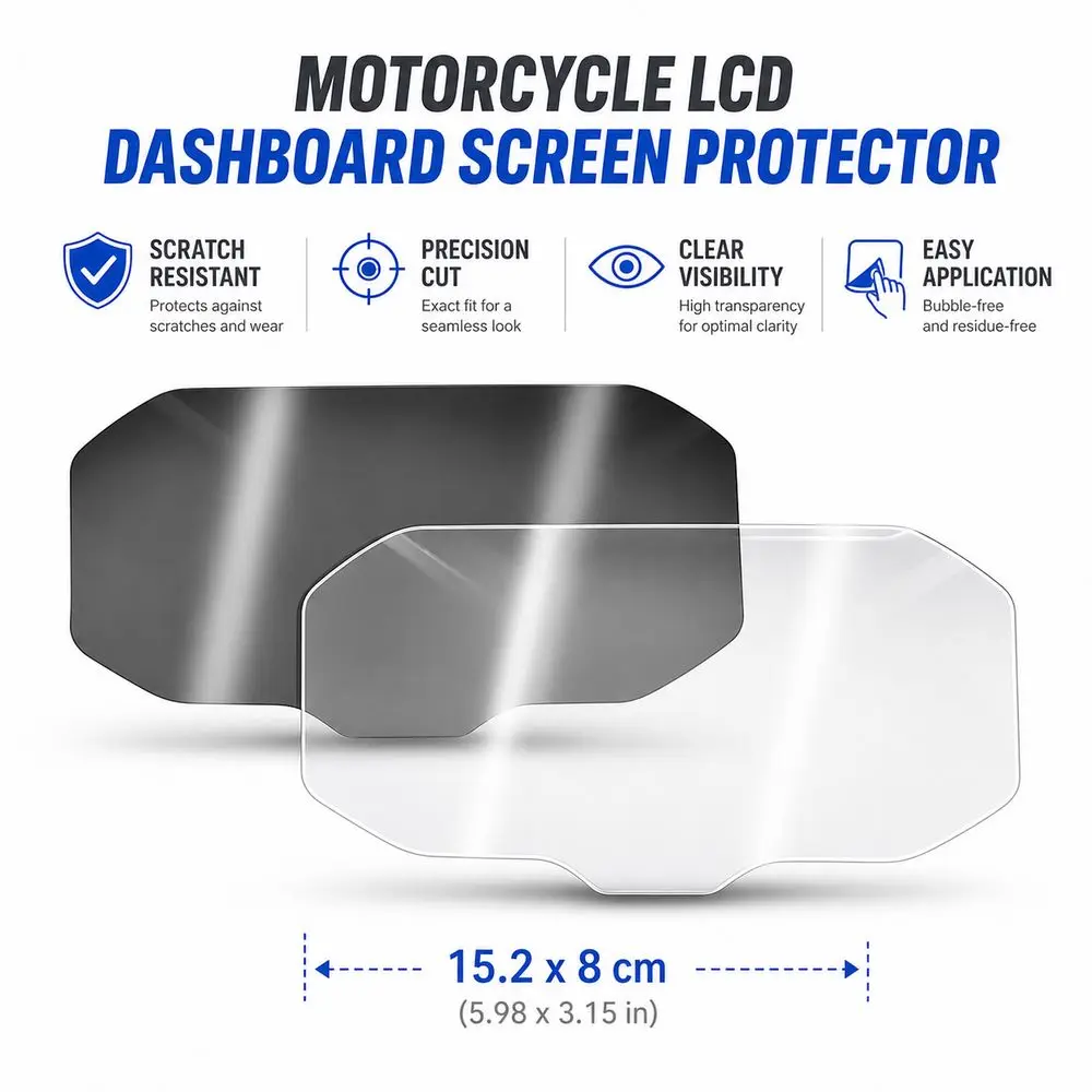 Scratch Resistant Dashboard Screen Protector High Transparency Wear Resistant Motorcycle Display Film for AEROX V3 Motorcycle