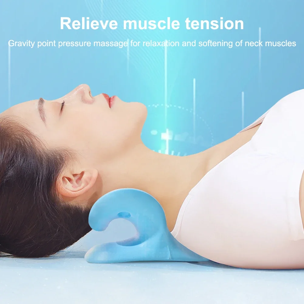 Ergonomic Neck Traction Pillow Pain Relief Neck and Shoulder Relaxer Chiropractic Pillow for TMJ Headache Muscle Tension - Image 4