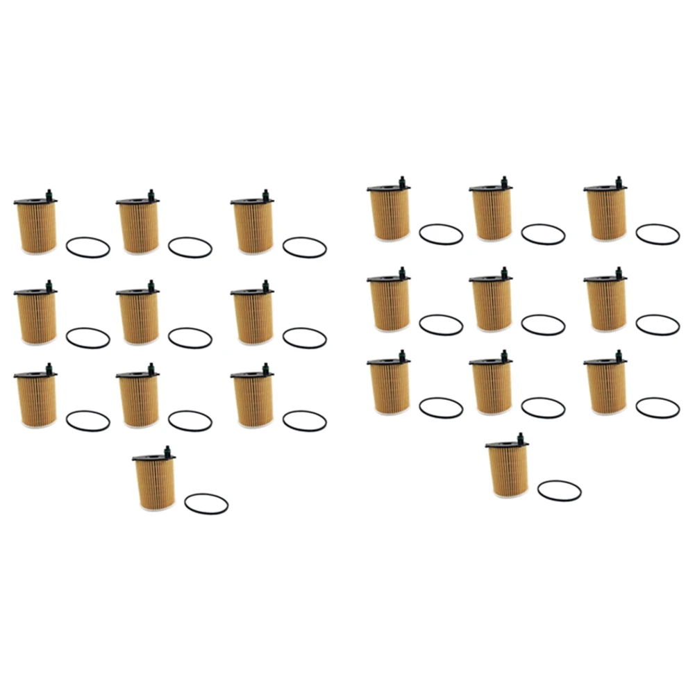 Precise 20Pcs/ Set Engine Oil Filters For Citroen C4 C-ELYSEE DS4 Nemo Xsara For Ford Focus For 206 308