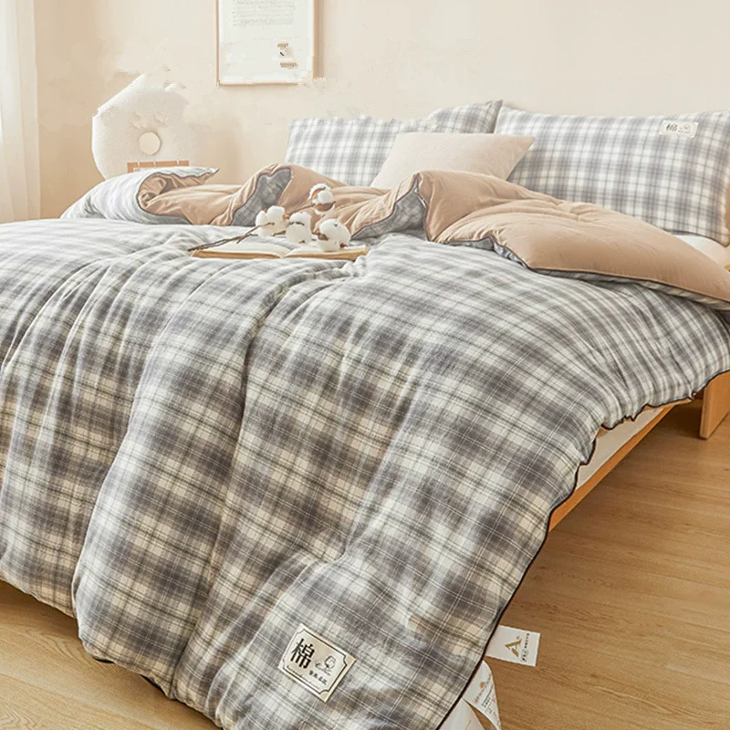 

New Cotton Inner Winter Quilt Thickened Warm Quilt Core for Children Adults Soft Single Double Queen Size