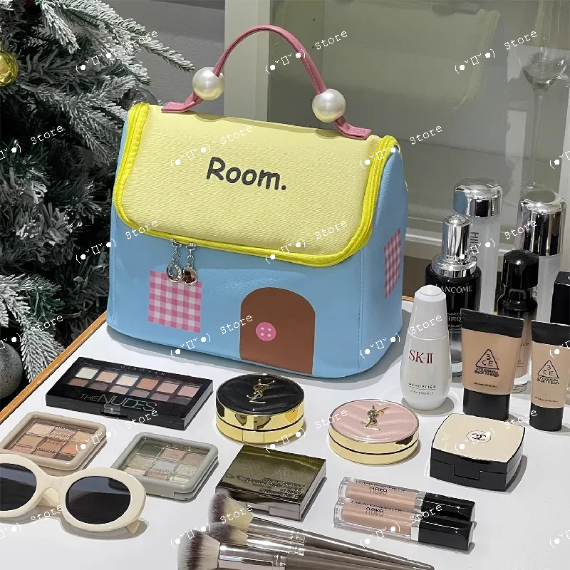 

Весенний фестивальный поток туристов - это просто находка! Японская косметичка для женщин, вместительная портативная дорожная сумка для туалетных принадлежностей в стиле "дофаминовый шик"