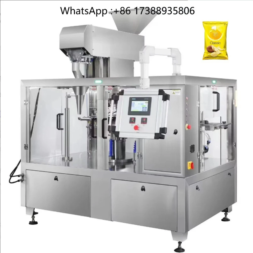 Energy Saving Rotary Multifunctional Automatic Premade Pouch Machine for Grains
