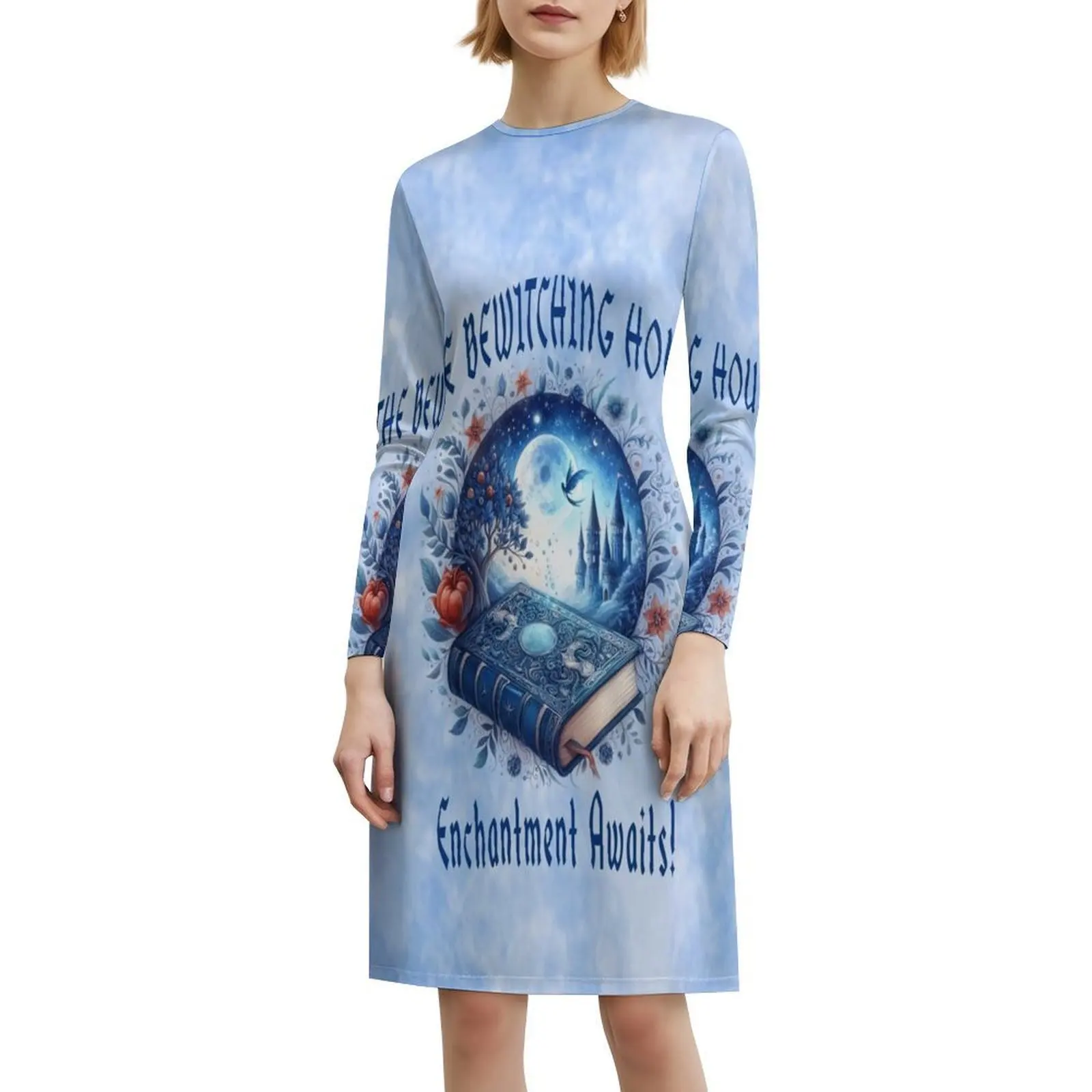 The Enchanted Grimoire: فستان The Witching Hour Beckons Bohemian بدون أكمام للنساء مطبوع فساتين حفلات الشاطئ ساحرة #6