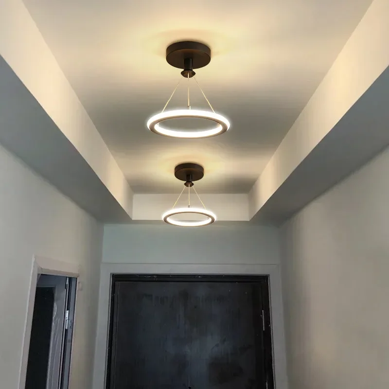 Nordic Simple Round Pendant Light Ceiling Modern Led Hanging Lamps Kitchen Island Chandeliers Dining Room Decor Illumination
