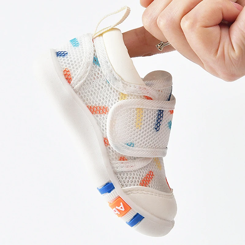 New Summer Mesh Baby Sandals Fashion Breathable Walking Shoes Non slip Soft Sole 0-2 Year Old Unisex Children\'s Casual Shoes