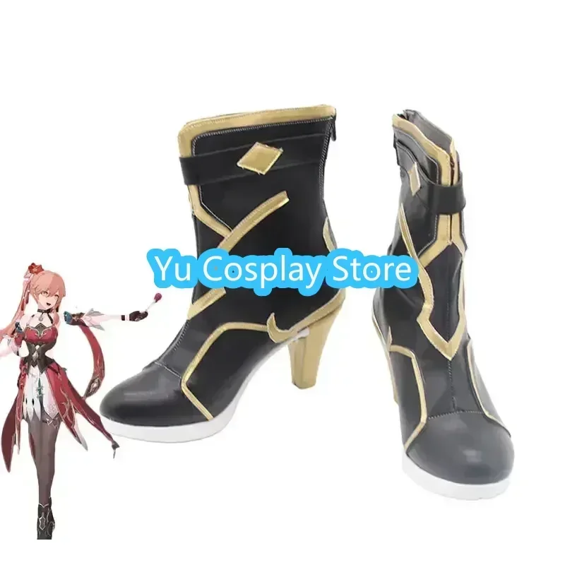 

Yu-Cosplay Game Honkai Star Rail Guinaifen Cosplay Shoes PU Leather Shoes Halloween Carnival Boots Cosplay Prop Custom Made