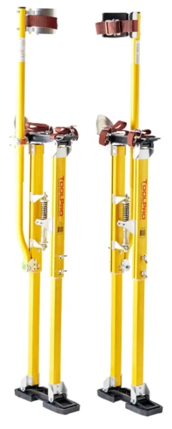 Professional Grade Adjustable Magnesium Drywall Stilts - for Drywall Installation, Painting, and More. (48-64 in.)