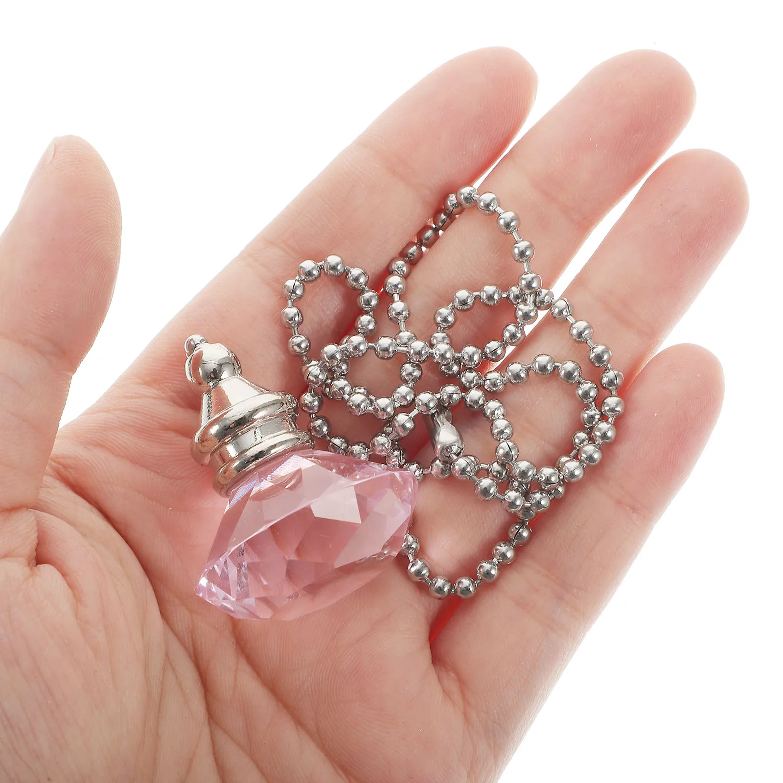 

2pcs Crystal Diamond Pull Chain Extension for Ceiling Pendant Lamp Accessories Beaded Chains Decorative Home