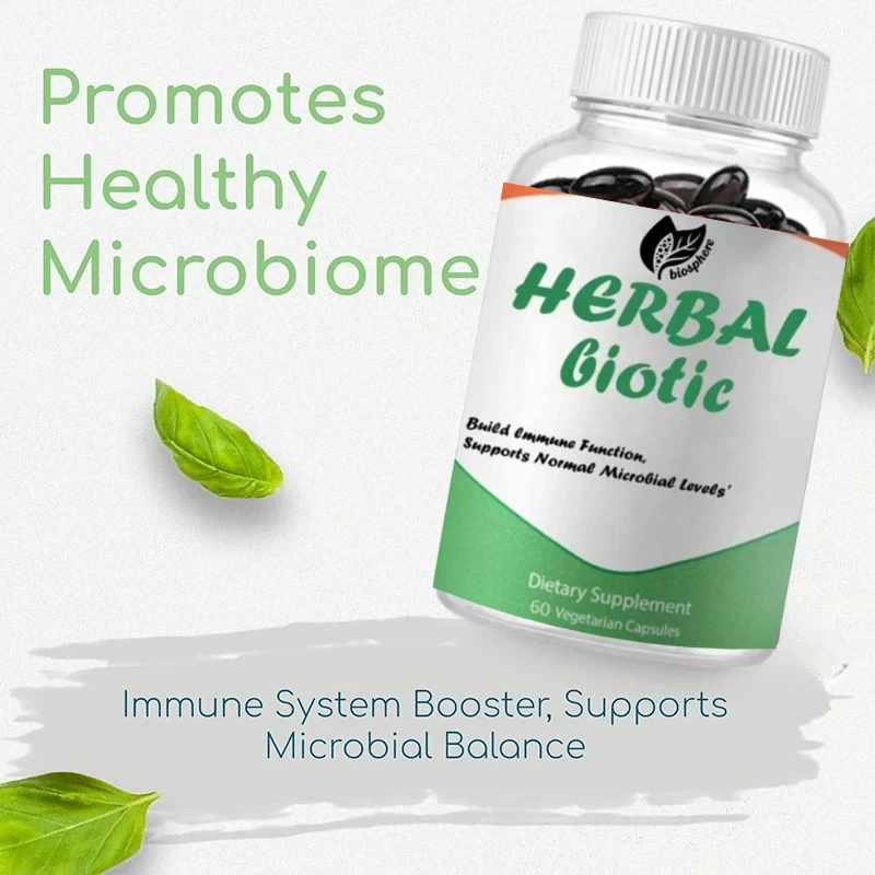 

Витамины поддержки иммунитета, пробиотические сбалансированные добавки для поддержки иммунитета, здоровье пищеварения, 60 вегетарианских капсул