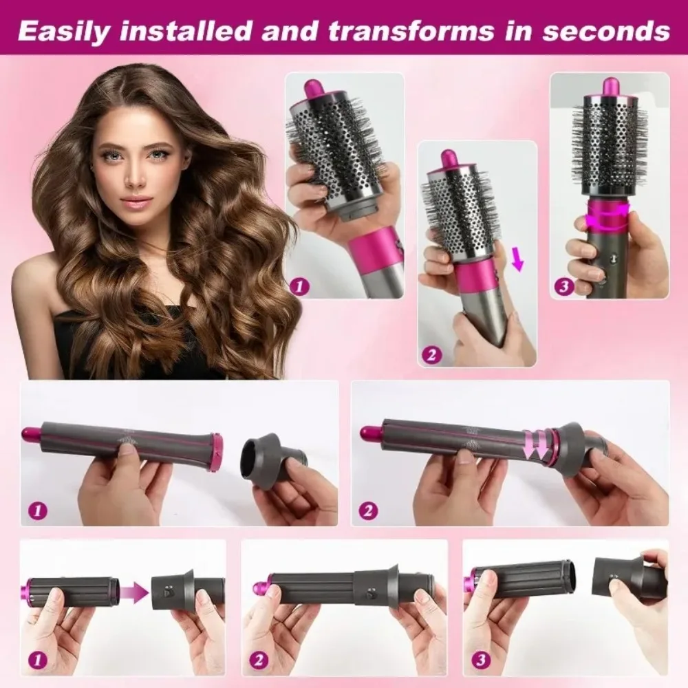 For 30MM Hair Curler Barrels and Adapters Styler Curling Tool Dyson Airwrap Supersonic Hair Dryer Curling Attachment Automatic - view 4