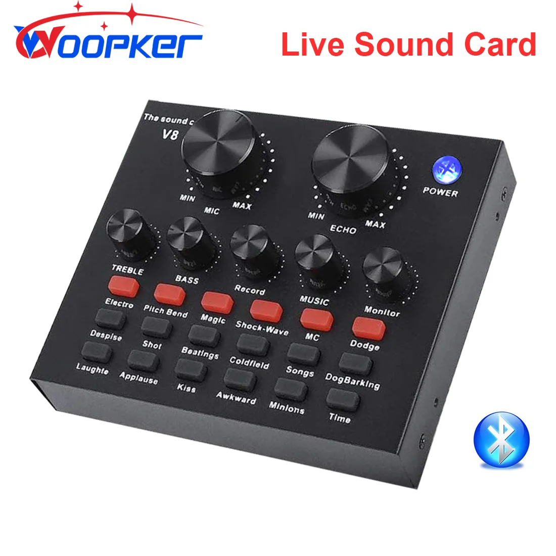วิเคราะห์และแนะนำ Woopker Live Sound Card V8 V8S V8 Plus สำหรับการถ่ายทอดสด คาราโอเกะ และการบันทึกเสียง
