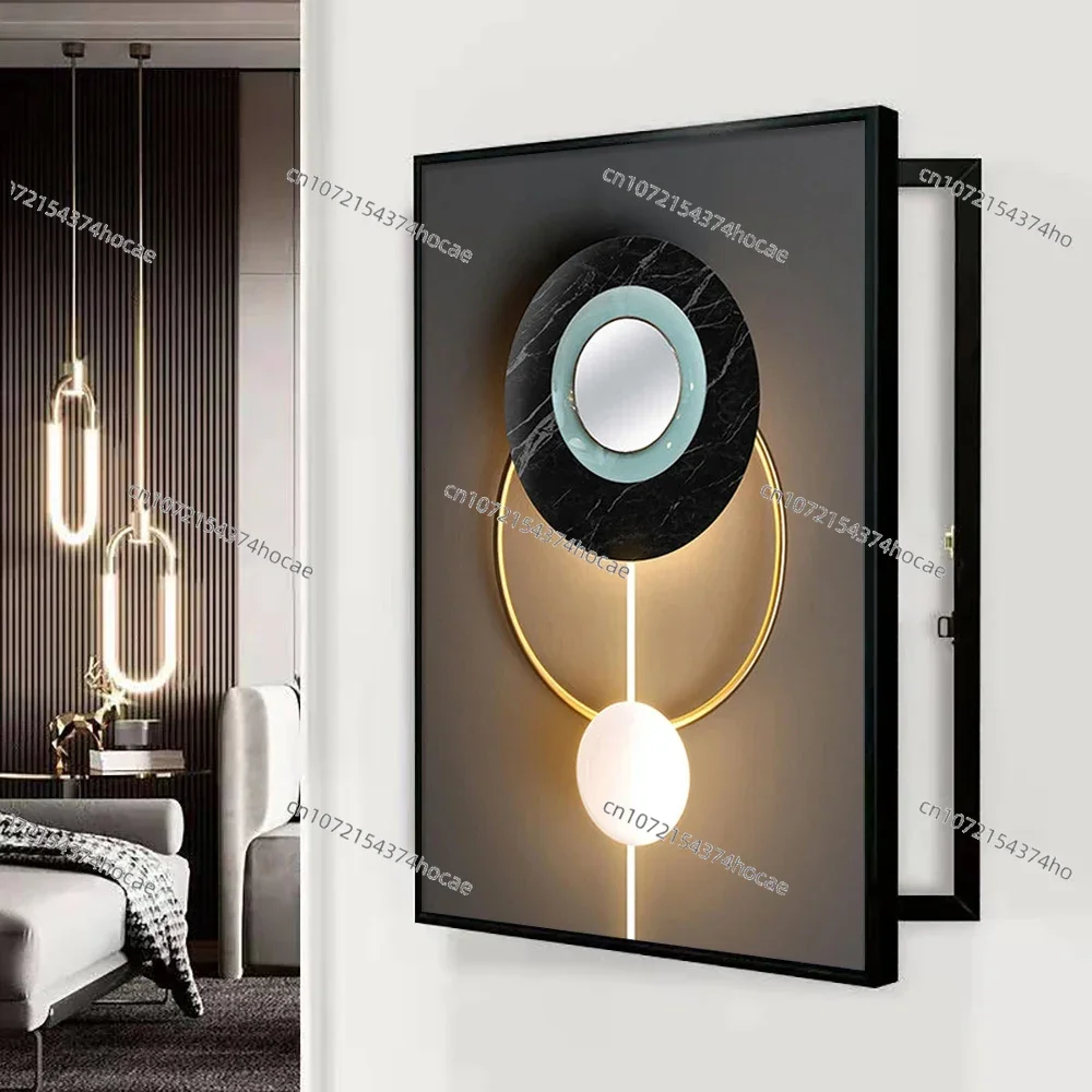 ل الشمال ديكور المنزل لوحات من صندوق كهربائي التبديل يغطي الصورة الملصقات الإبداعية جدار الفن الديكور والإطار لايف رو #6