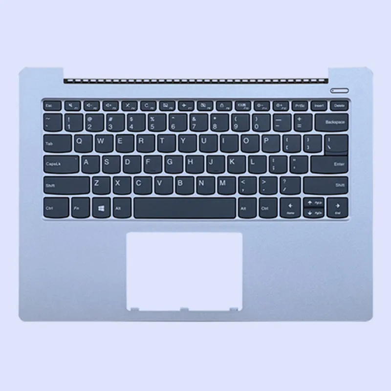 For LENOVO 7000-14ARR IKB 330S-14AST IKBR Silver Blue Laptop Palmrest Upper Cover with US Version Keyboard without Touchpad