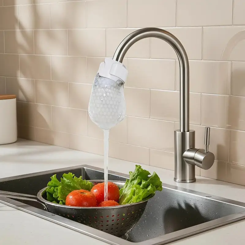 50PCS Faucet Filter Cotton Anti Splash Tap Water Filter Remove Sand Impurities Water Purifier Accessory