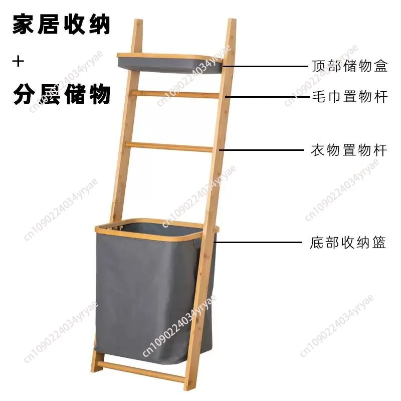New Arrival! Natural Bamboo Clothes Rack Bedroom Floor Hanger Multifunctional Storage Against Wall Design