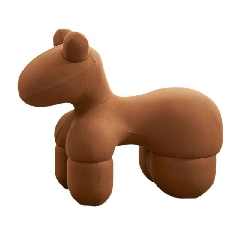 Chaise poney de célébrité d'internet, siège animal créatif, dessin animé, chaise mignonne pour enfant, chaussures de changement en forme de chiot
