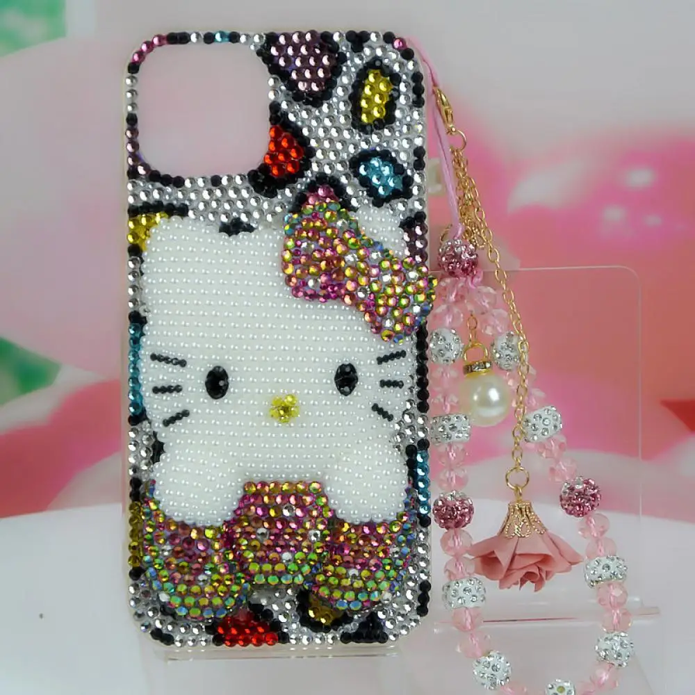

Y2K Iphone Phone Case Hello Kitty for Iphone16 15 14Promax Rhinestones Sanrio Anime Kawaii Girls Upscale Luxurious Festival Gift