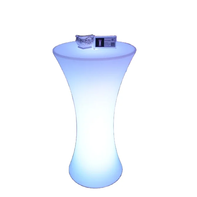 

Plastic Furniture LED High Bar Table Cocktail Bar Table