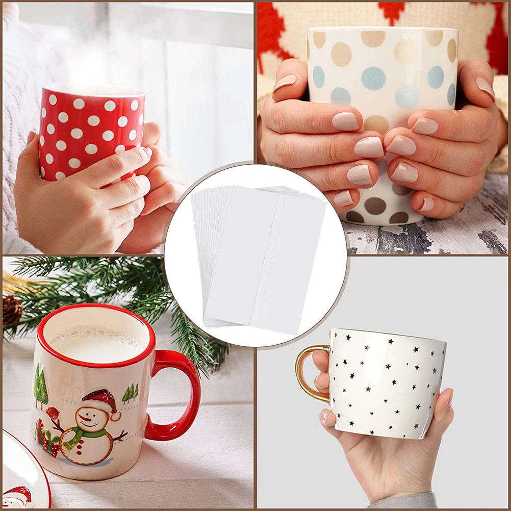 20 Pcs Shrink Film Transfer Printing Heat Blank Cups Tumbler Mug Tumblers Sublimation Films Lose Weight