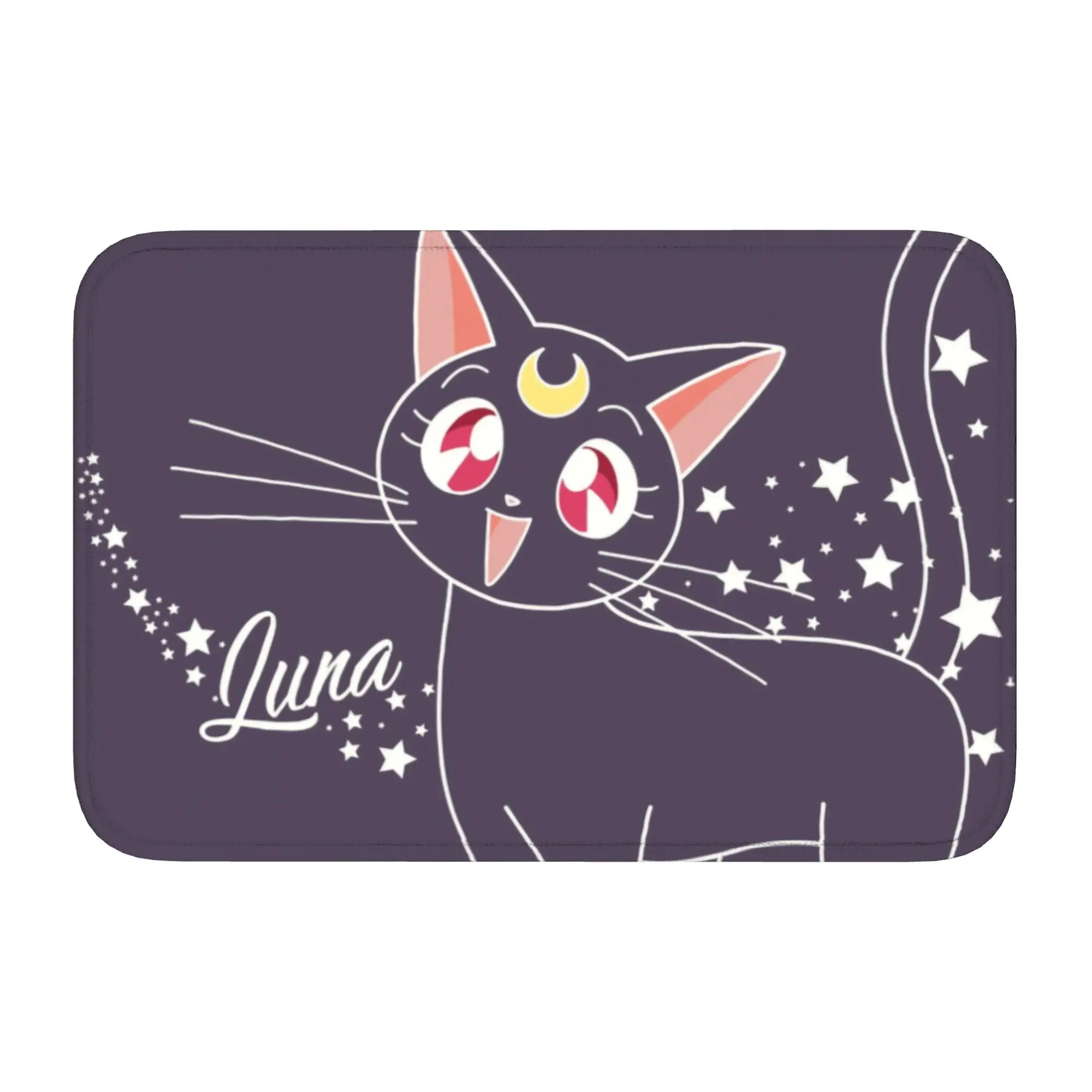 

Welcome Luna Floor Door Kitchen Bathroom Anti-Slip Outdoor Sailor Moon Doormat Garden Living Room Entrance Rug Carpet Footpad