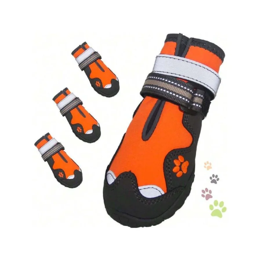 

【New Arrival】Waterproof Dog Boots, Non-Slip Rubber Sole Shoes with Reflective Straps for Small to Medium Dogs