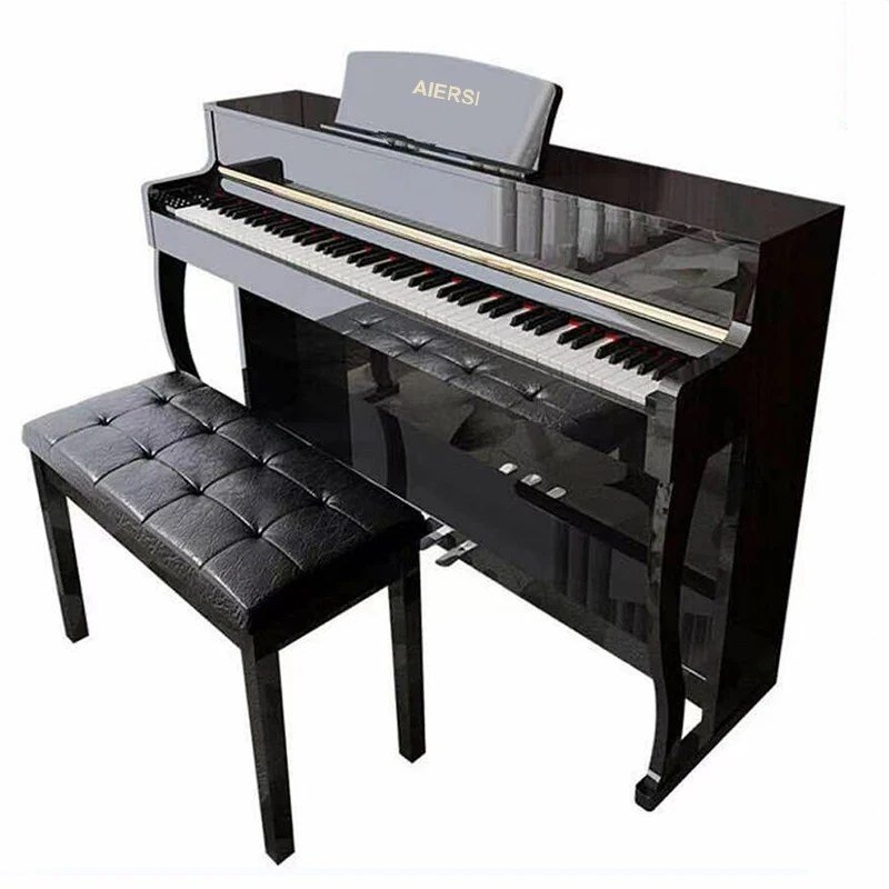 88 Keys Weighted Hammer Upright Digital Piano Electronic Keyboard Musical Instrument For Music Players