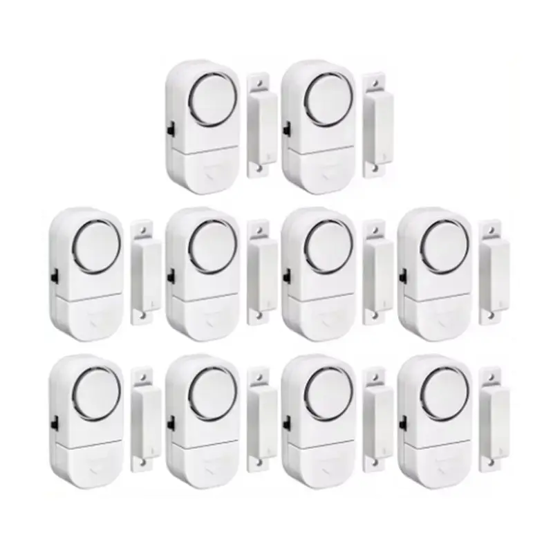 

90Db Wireless Security Alarm Door Window Sensor Independent Opening Magnetic Door Sensor Enhanced Home Safety 10Pcs