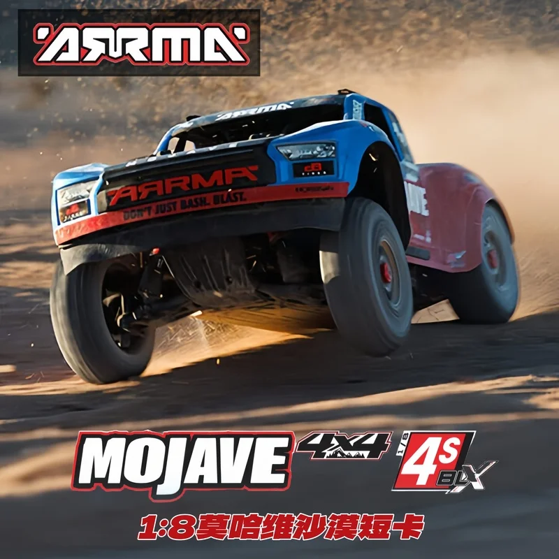 ARRMA Nowy 1:8 MOJAVE 4S BLX Duży Model Samochodu Terenowego na Zdalne Sterowanie, Elektryczny Model Samochodu RC na Zdalne Sterowanie, Idealny do Pustyni, Short Course, RTR